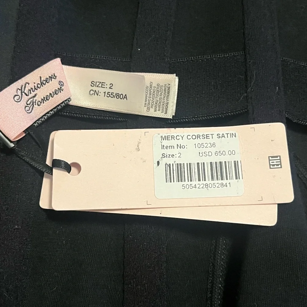 Agent Provocateur NWT Mercy corset black small size 2 - Picture 3 of 5